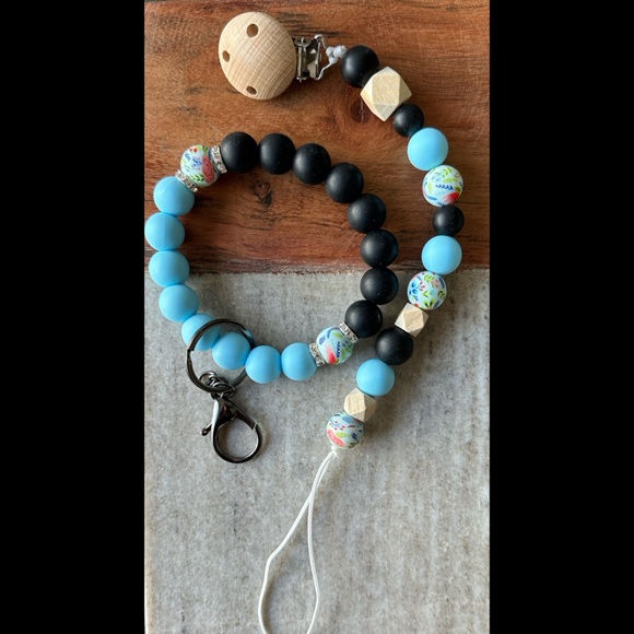 Mama & mini soother clip and wristlet set - Picture 1 of 1